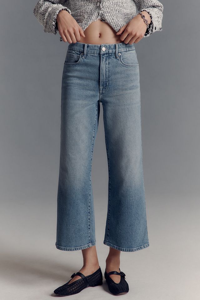 Good American x Anthropologie Good Waist High-Rise Palazzo Crop Jeans #1