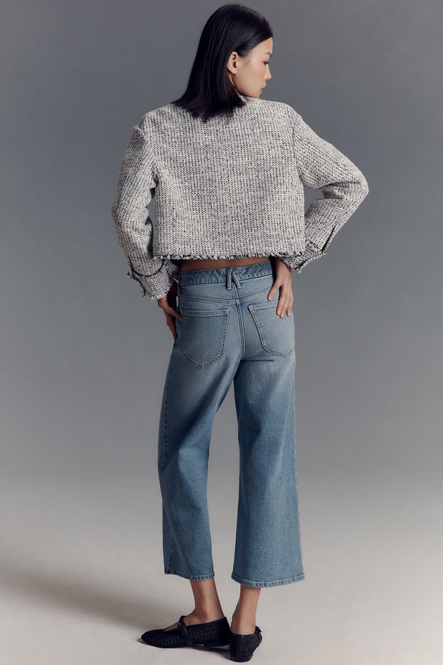Good American x Anthropologie Good Waist High-Rise Palazzo Crop Jeans #2