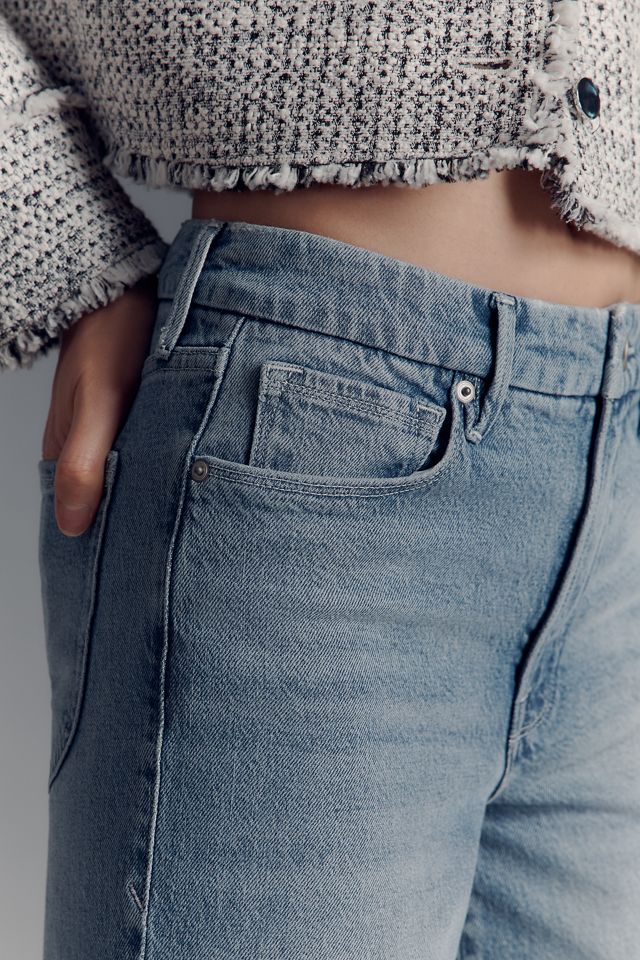 Good American x Anthropologie Good Waist High-Rise Palazzo Crop Jeans #3