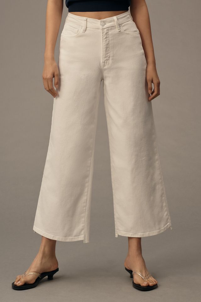 Good American Good Waist High-Rise Crop Palazzo Jeans #1