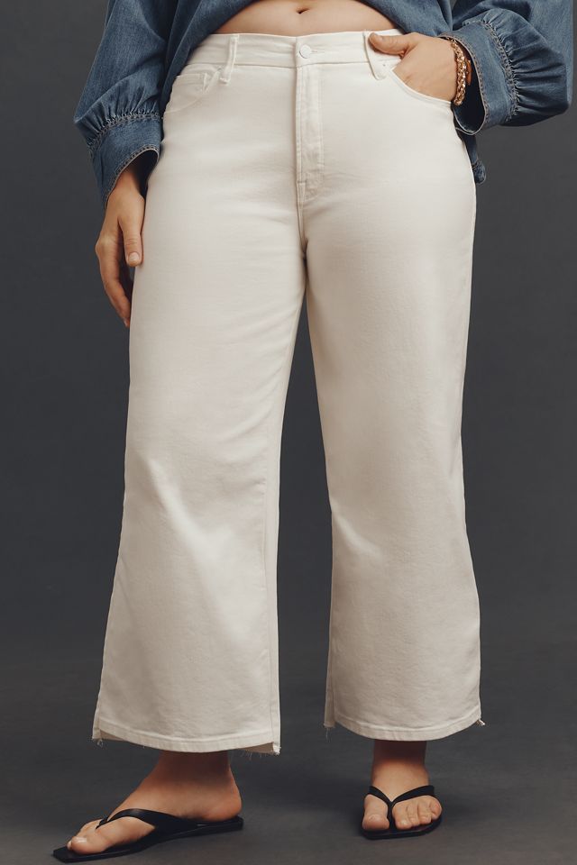 Good American Good Waist High-Rise Crop Palazzo Jeans #5