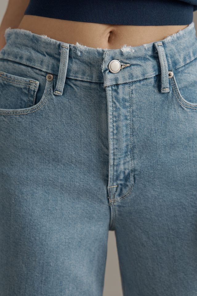 Good American Good Skate Soft-Tech High-Rise Crop Wide-Leg Jeans #2