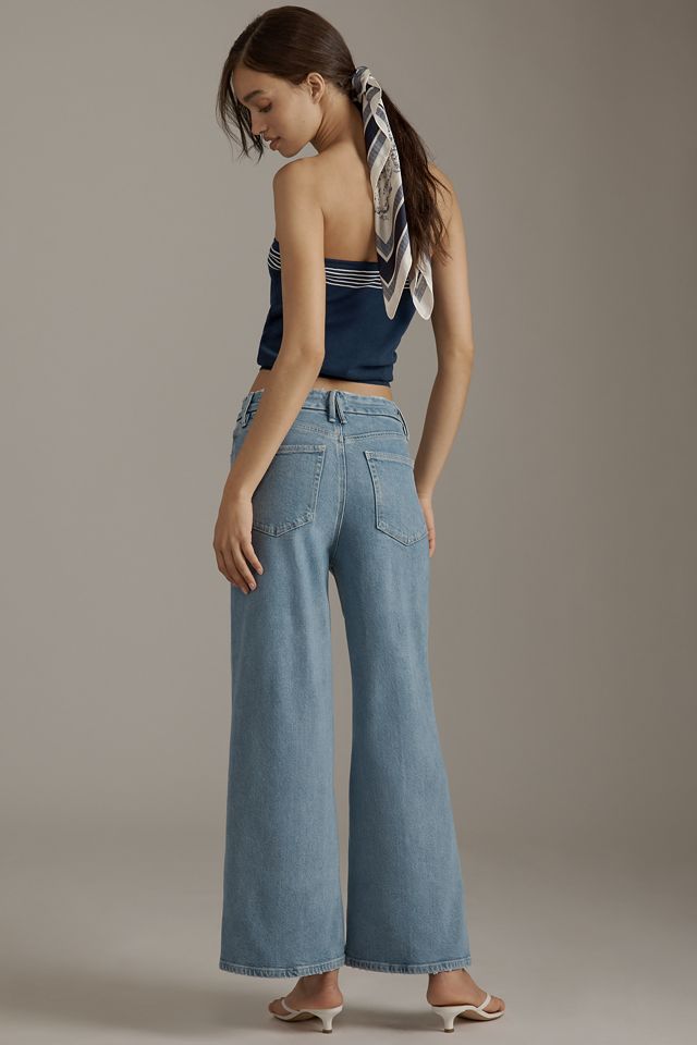 Good American Good Skate Soft-Tech High-Rise Crop Wide-Leg Jeans #3