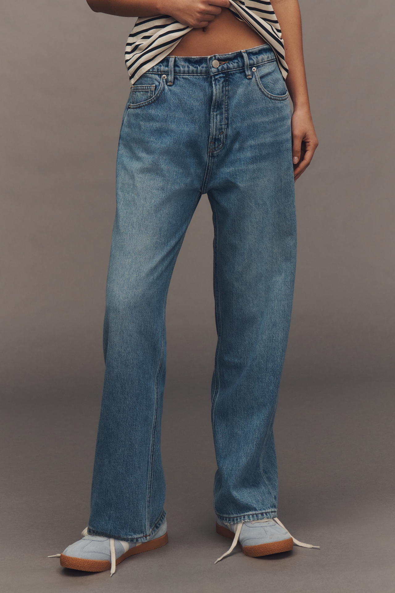 Good American Standard High-Rise Straight-Leg Jeans