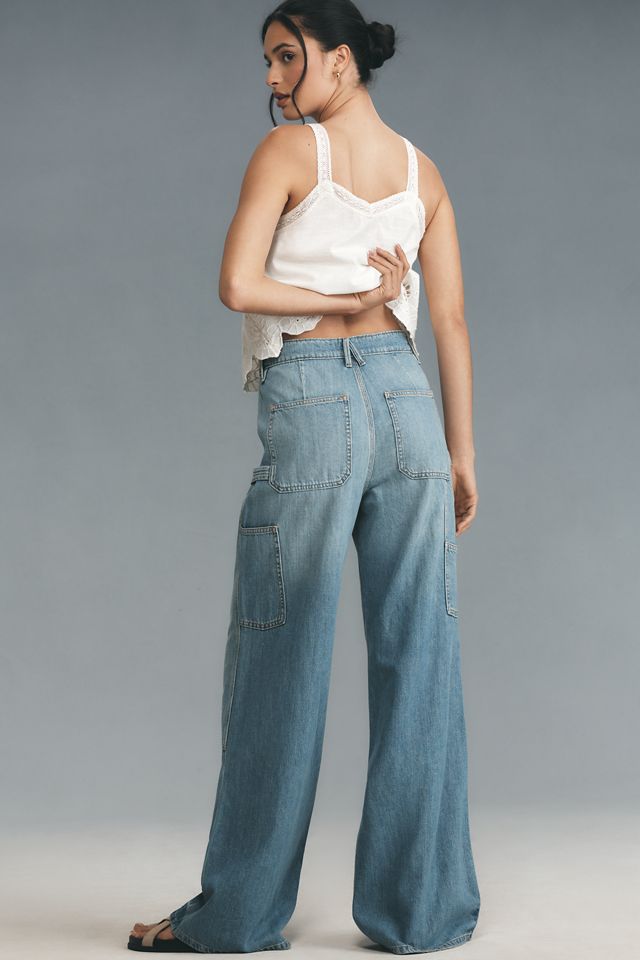 Good American Good Ease High-Rise Relaxed Carpenter Jeans #2
