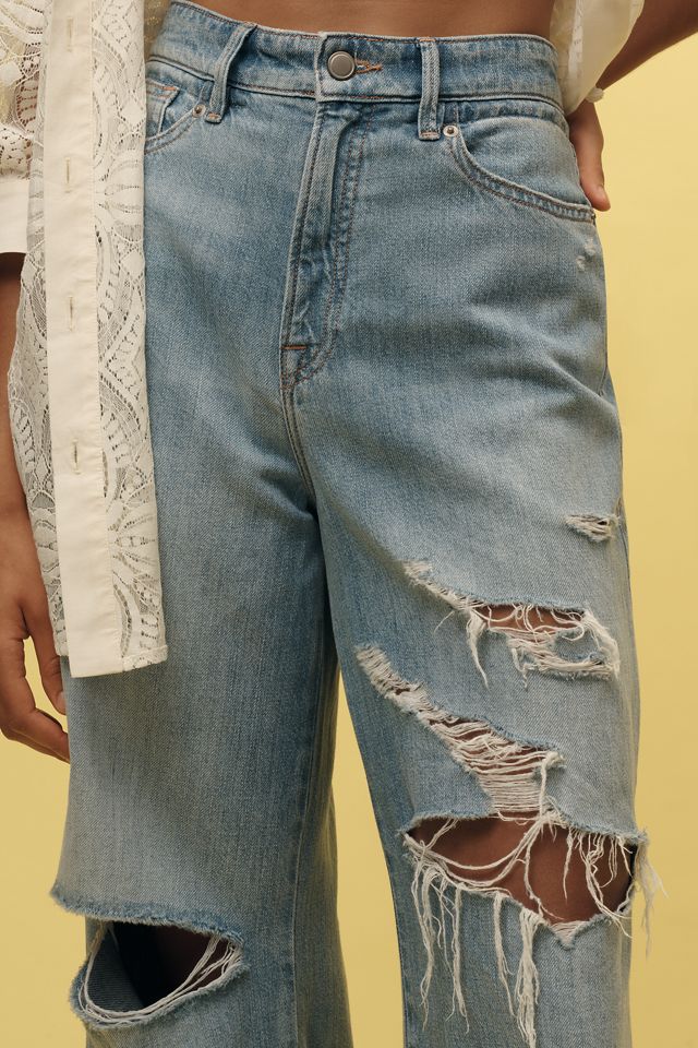 Good American Good Ease High-Rise Wide-Leg Jeans #4