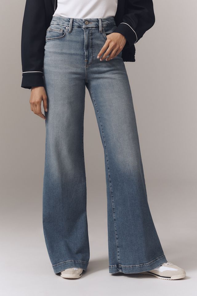Good American Good Waist High-Rise Palazzo Jeans #2