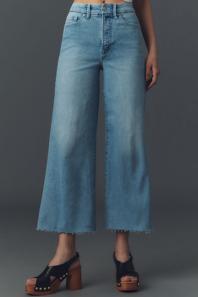 Good American Good Waist High-Rise Palazzo Crop Jeans #1