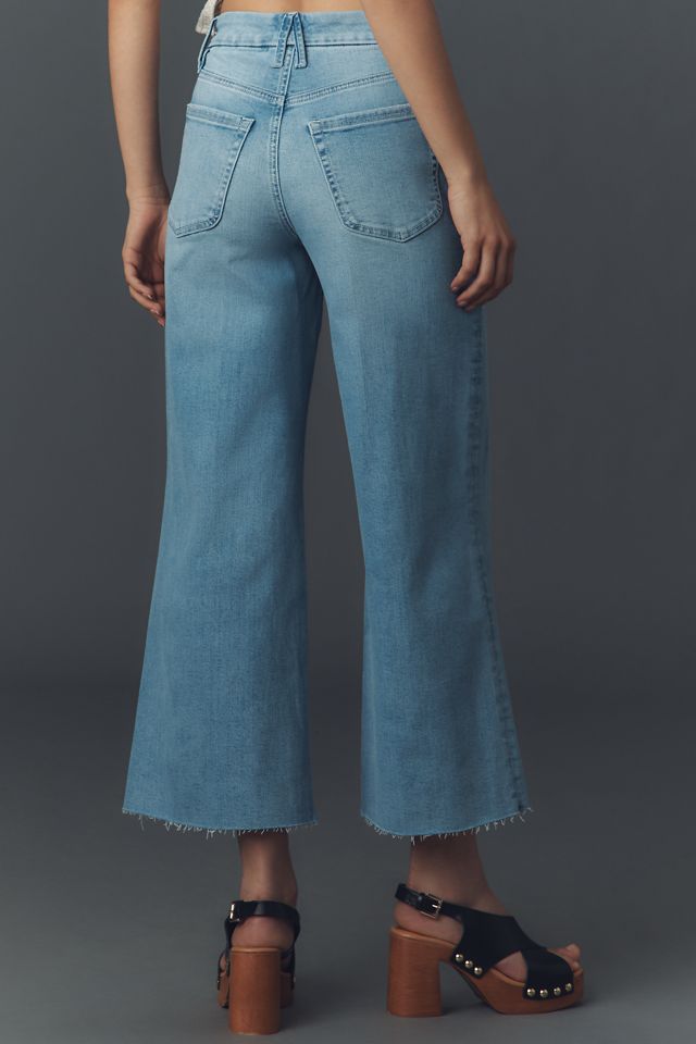 Good American Good Waist High-Rise Palazzo Crop Jeans #2