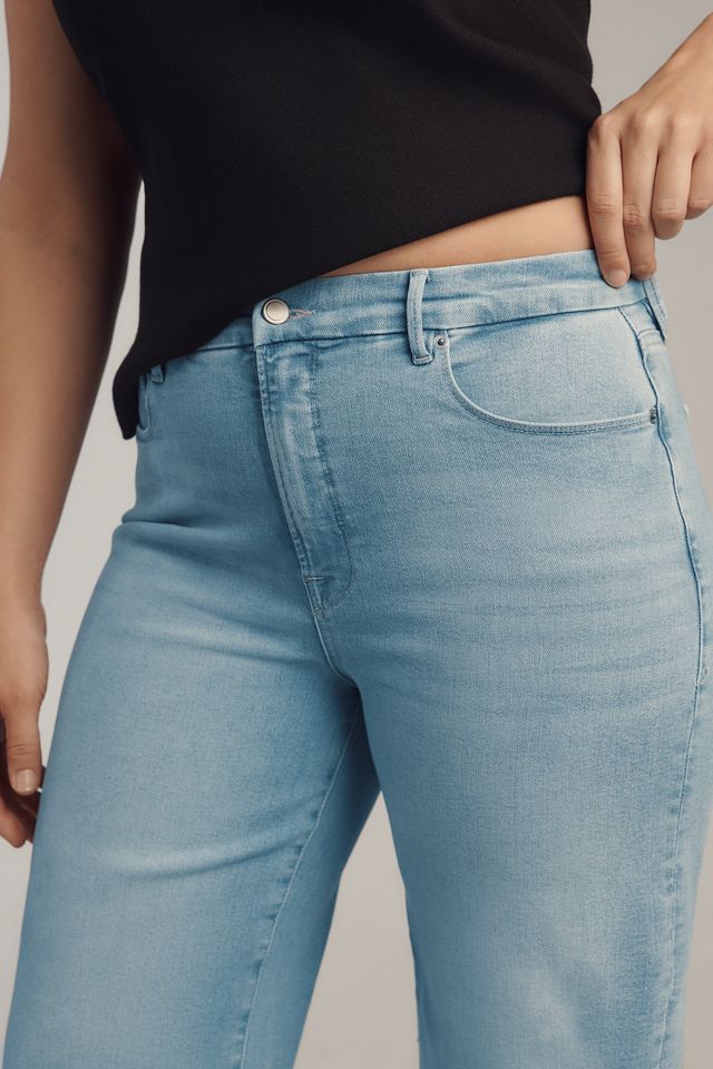 Good American Good Waist High-Rise Palazzo Crop Jeans #7