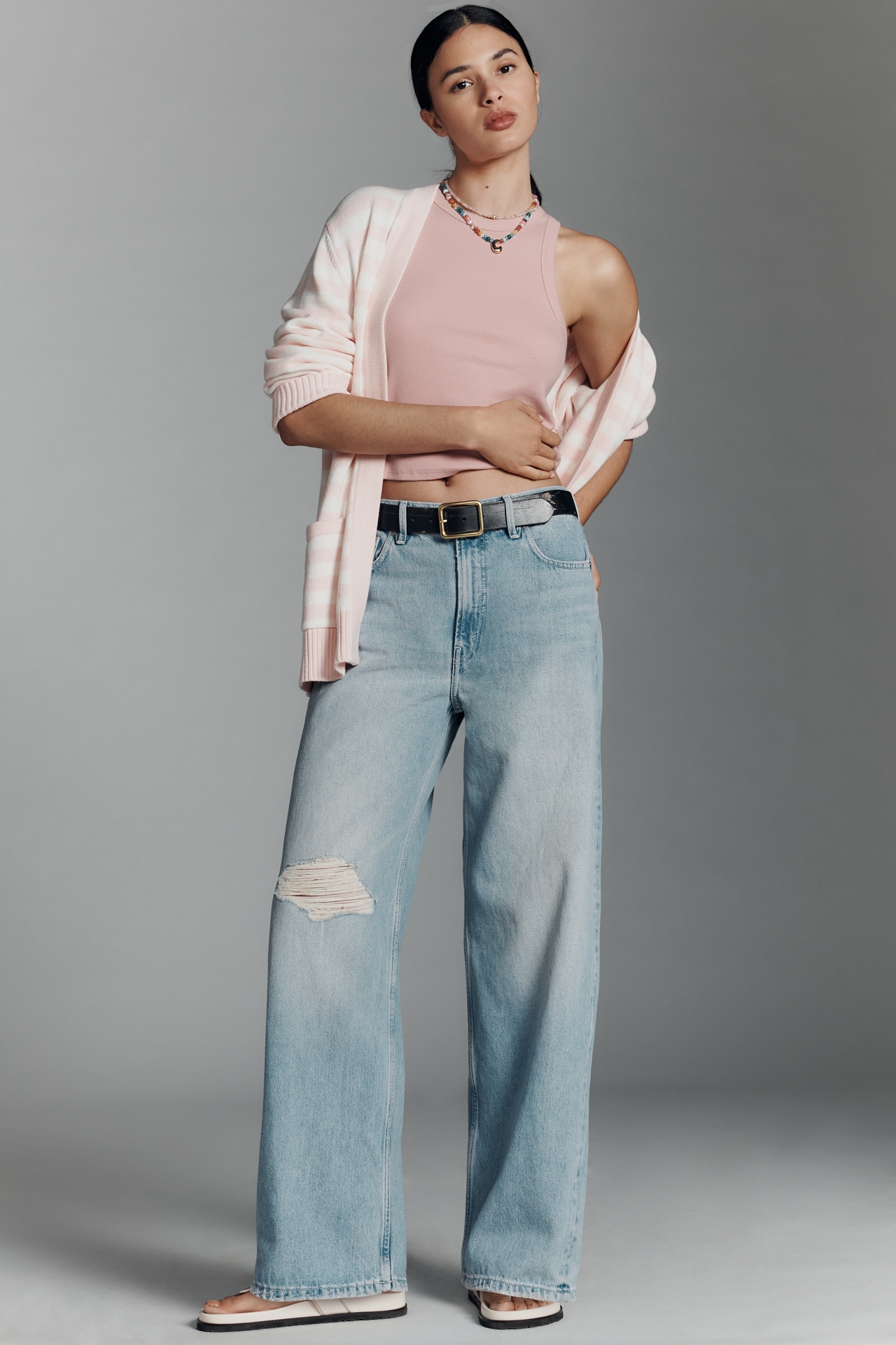 Good American Standard High-Rise Baggy Jeans