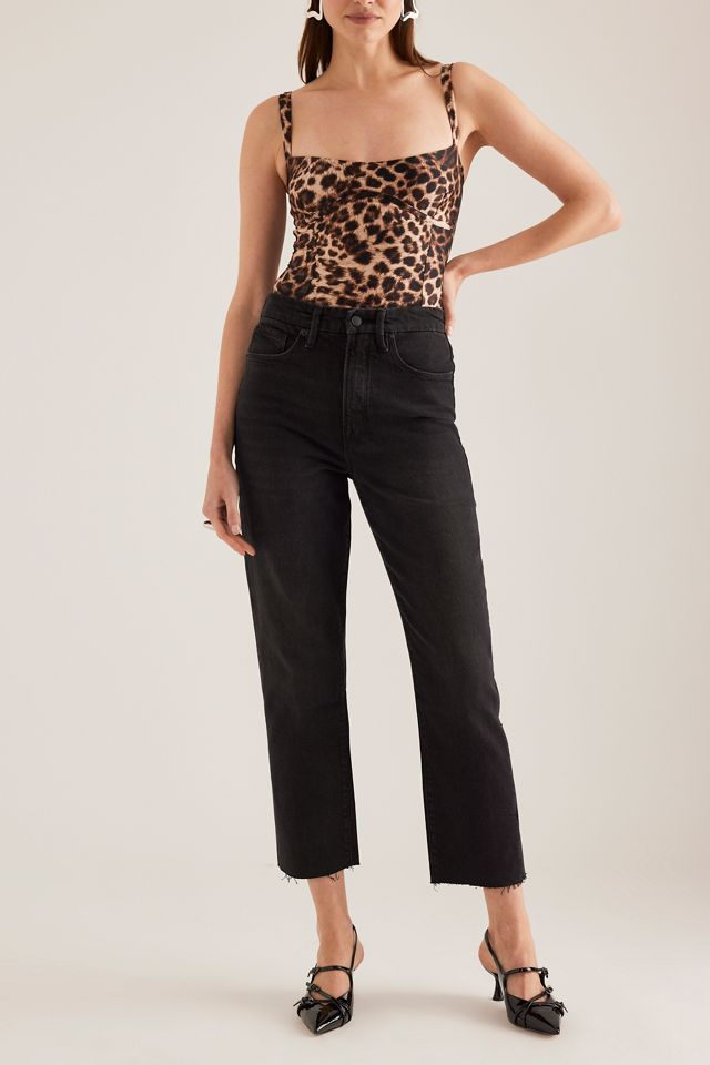 Jeans dritti tagliati Good American Good Boy #2