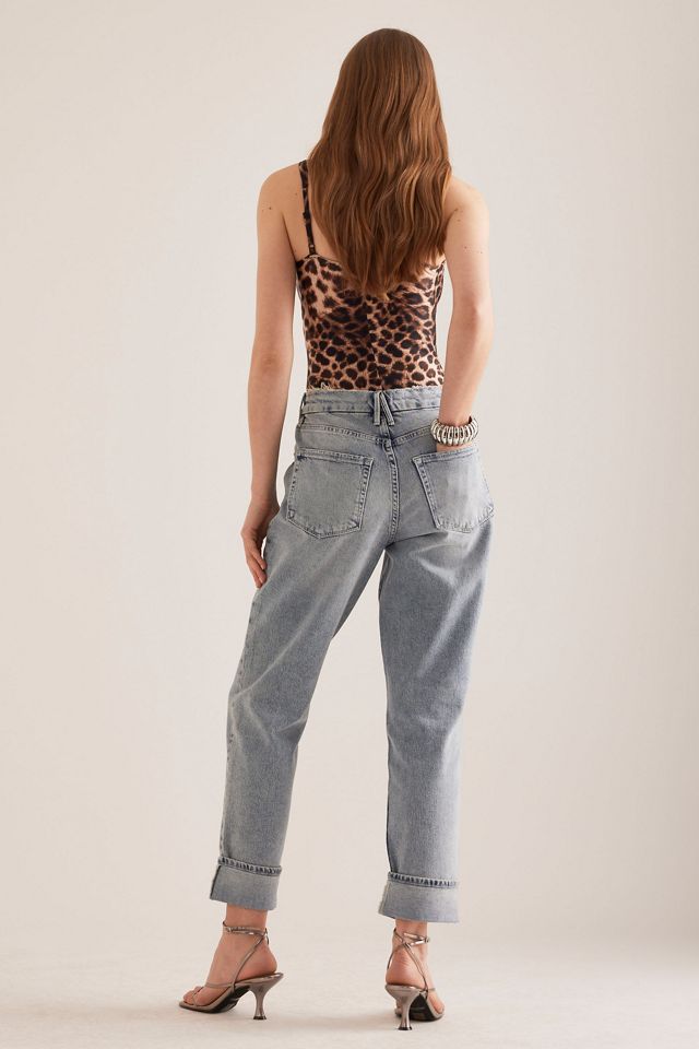 Jeans dritti arrotolati The Weekender di Good American