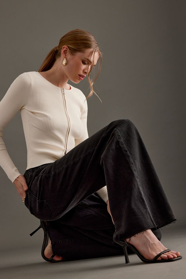Good American Good Ease Mid-Rise Relaxed Jeans #3