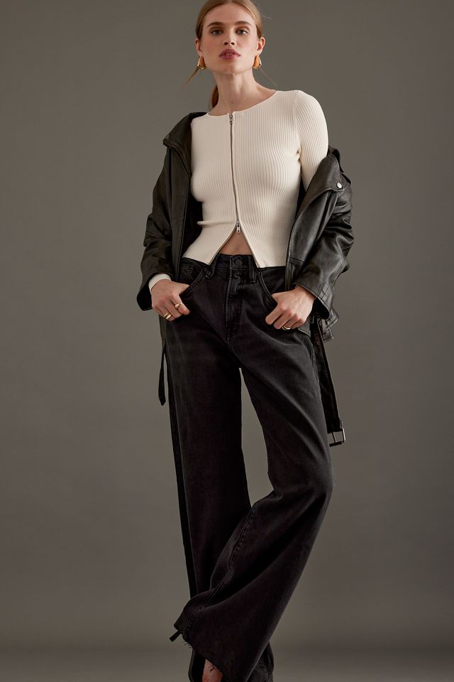 Good American Good Ease Mid-Rise Relaxed Jeans #4