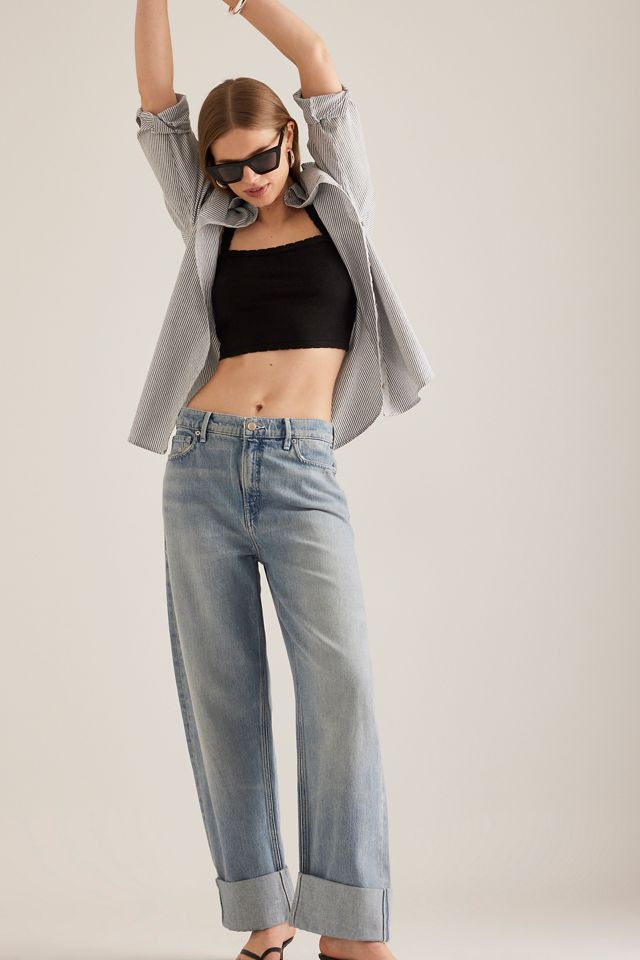 Good American Good Barrel Relaxed Jeans #4