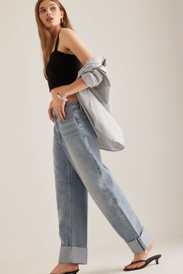 Good American Good Barrel Relaxed Jeans #5