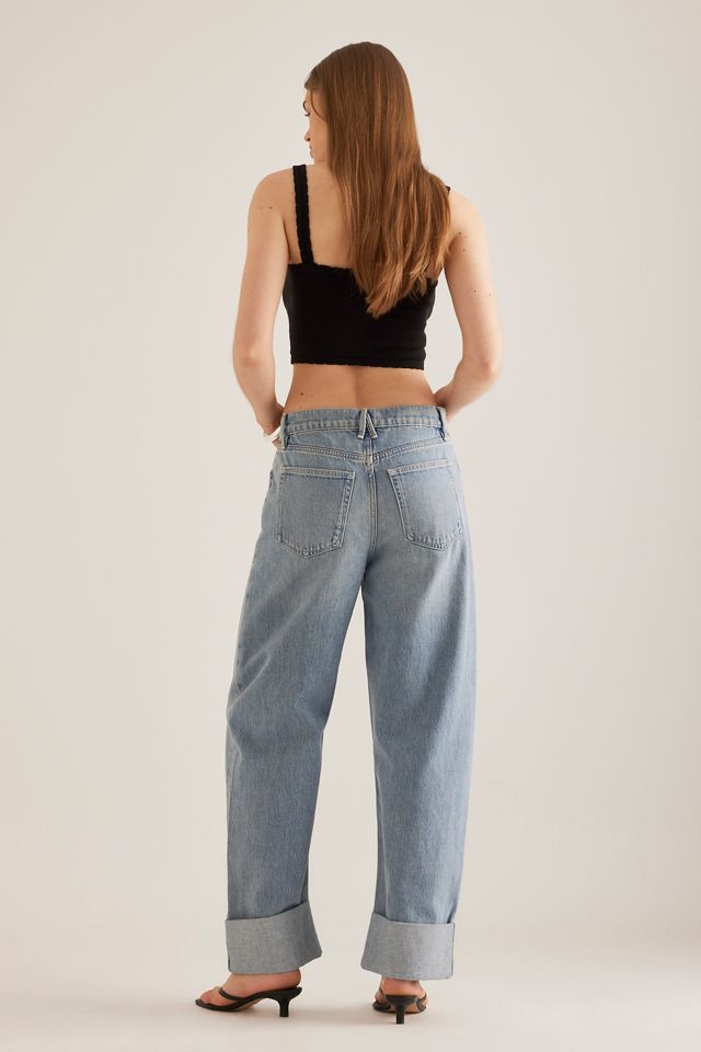 Good American Good Barrel Relaxed Jeans #1