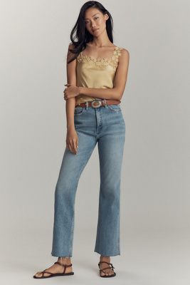 GOOD AMERICAN GOOD STANDARD HIGH-RISE KICK-FLARE JEANS 
