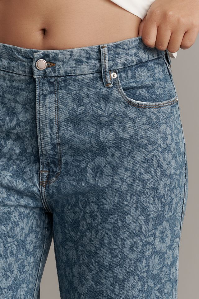 Good American Good Waist Palazzo High-Rise Crop Jeans #7