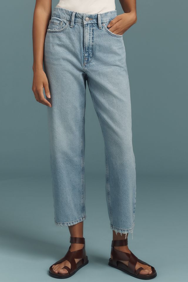 Good American 90's Mid-Rise Crop Straight-Leg Jeans #1