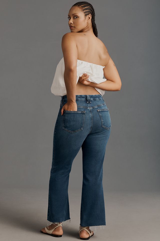 Good American Good Legs Crop Mini Bootleg Jeans #6