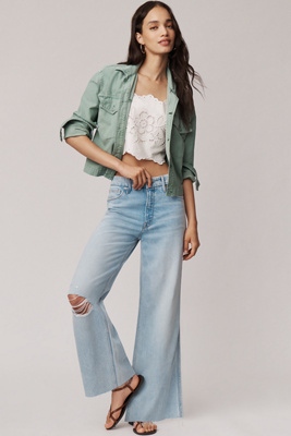 Good American Good Skate High-rise Wide-leg Jeans