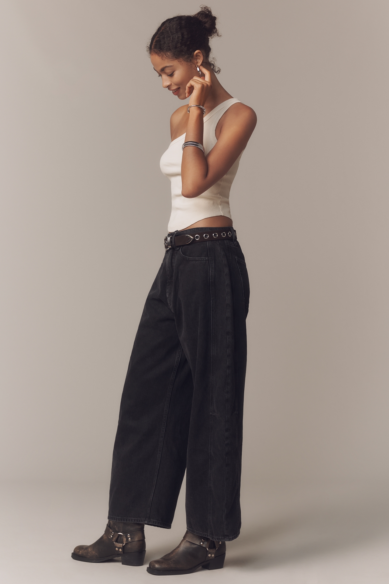 Good American Extreme High-Rise Barrel Jeans
