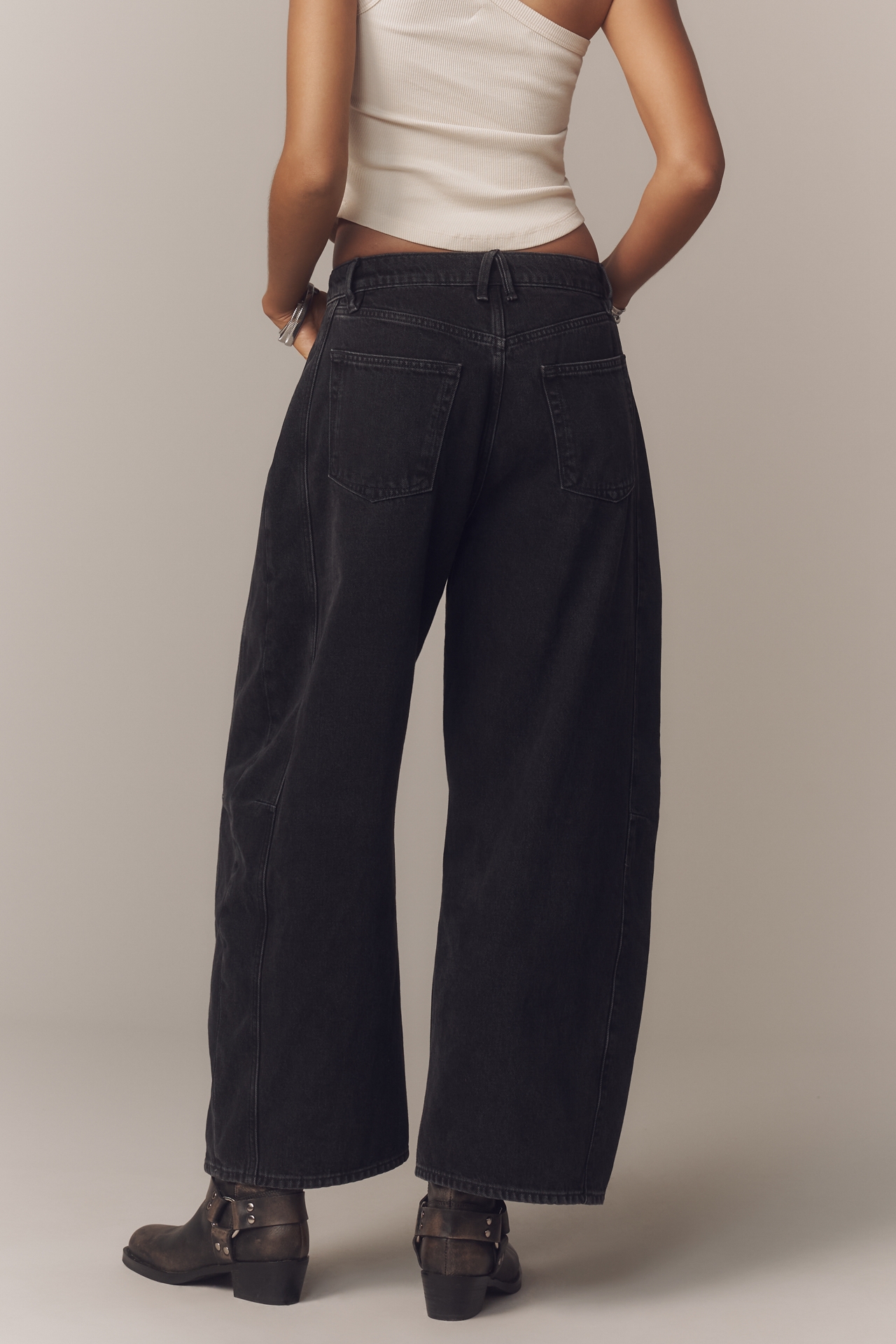 Good American Extreme High-Rise Barrel Jeans