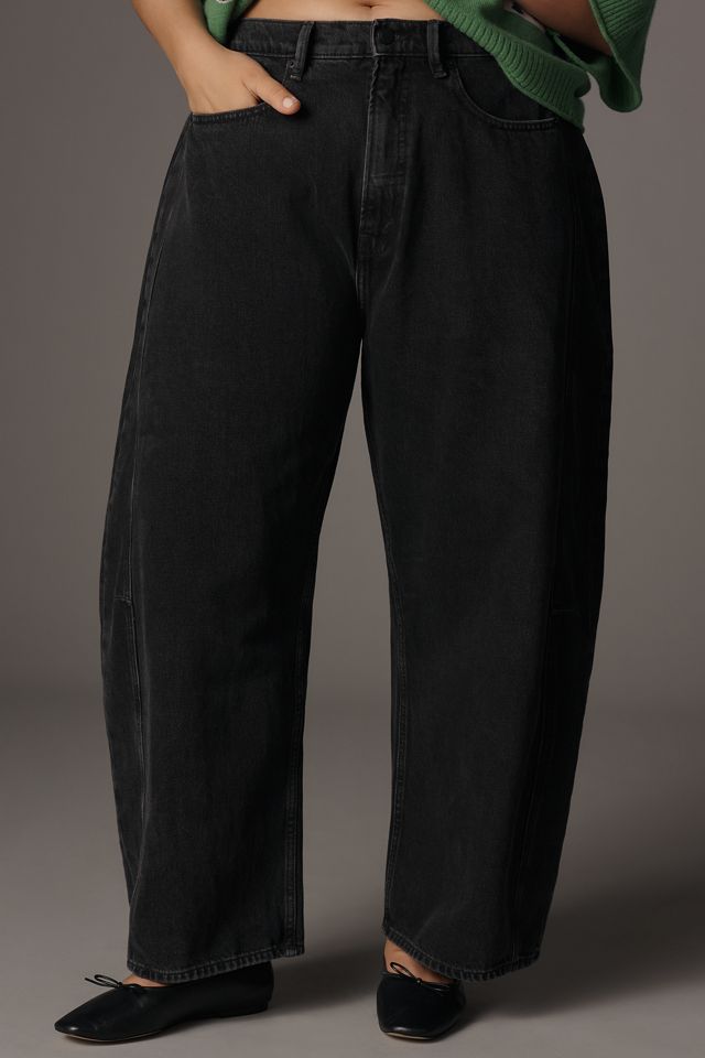 Good American Good Extreme High-Rise Barrel Jeans #5