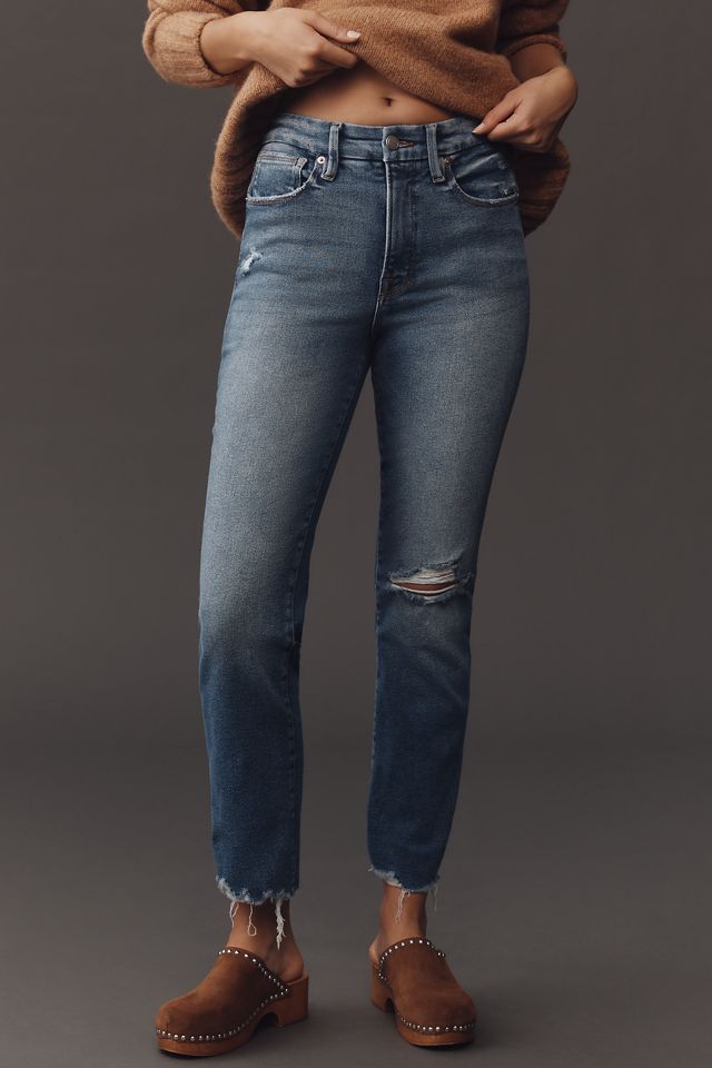 Good American Good Legs High-Rise Straight-Leg Jeans #1