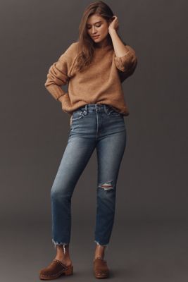 Good American Good Legs High-Rise Straight-Leg Jeans