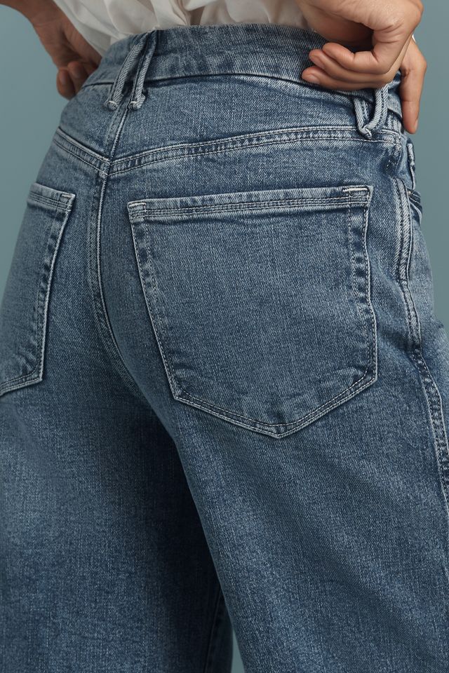 Good American Good Skate High-Rise Crop Wide-Leg Jeans #3