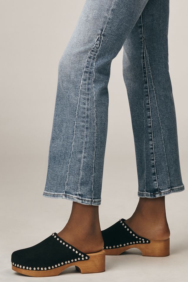 Good American Good Legs Crop Mid-Rise Mini Bootcut Jeans #1