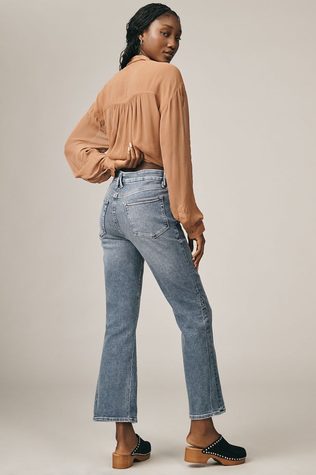 Good American Good Legs Crop Mid-Rise Mini Bootcut Jeans #3