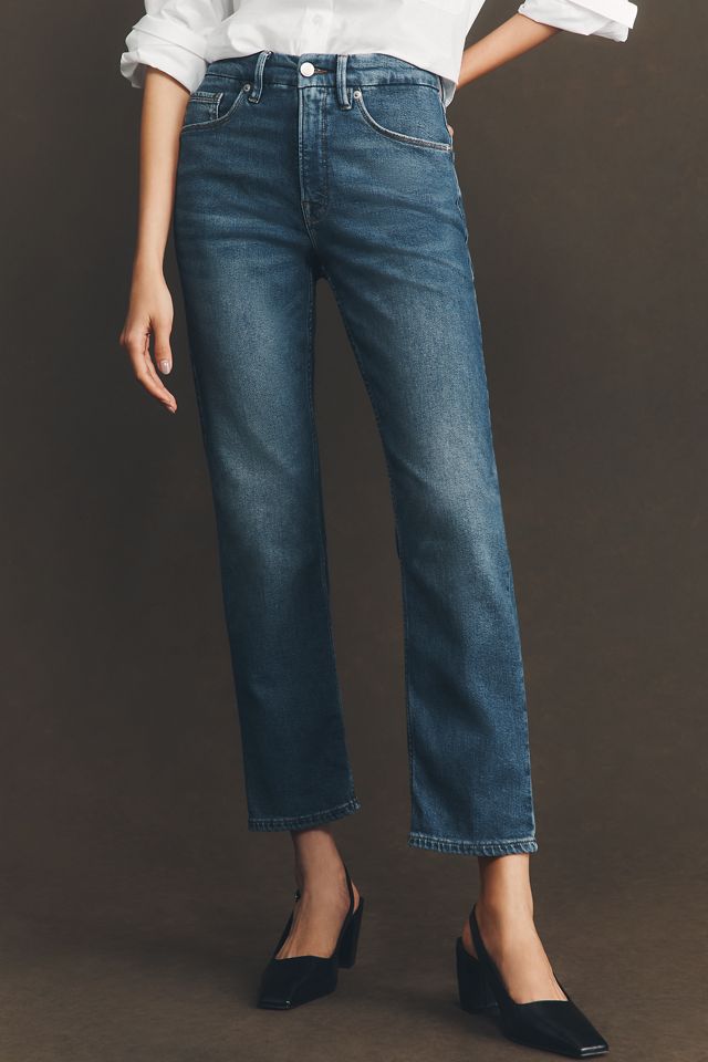 Good American Good Icon High-Rise Straight-Leg Jeans #1