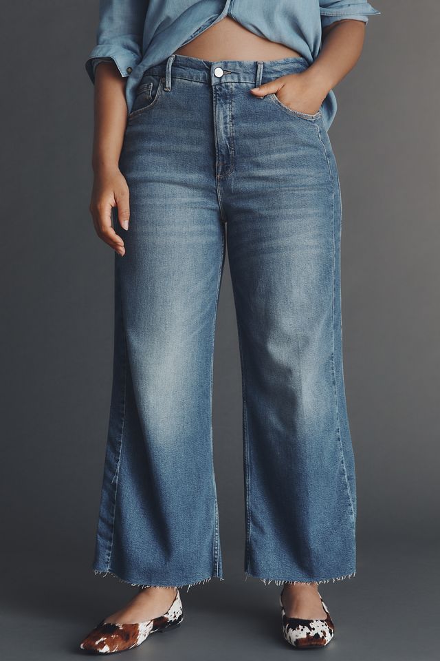 Good American High-Rise Crop Wide-Leg Jeans #5
