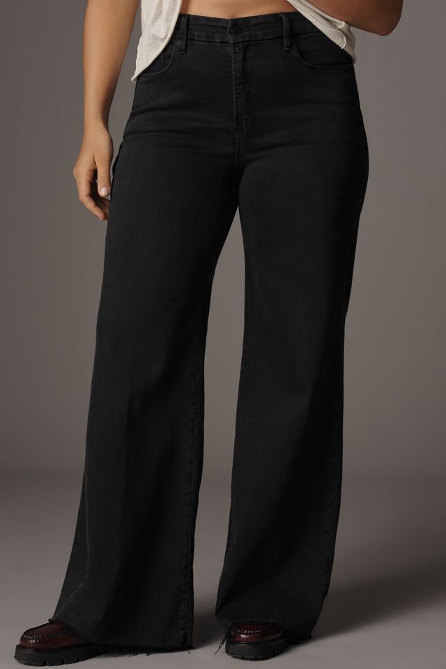 Good American Soft Tech Good Waist Palazzo Jeans #5