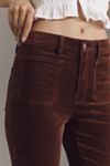Good American Good Legs Corduroy Mid-Rise Flare Jeans
