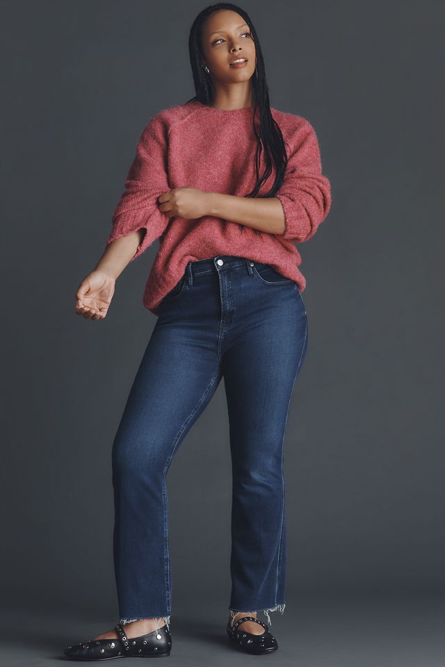 Good American Soft Tech Good Standard Kick-Flare Jeans #7