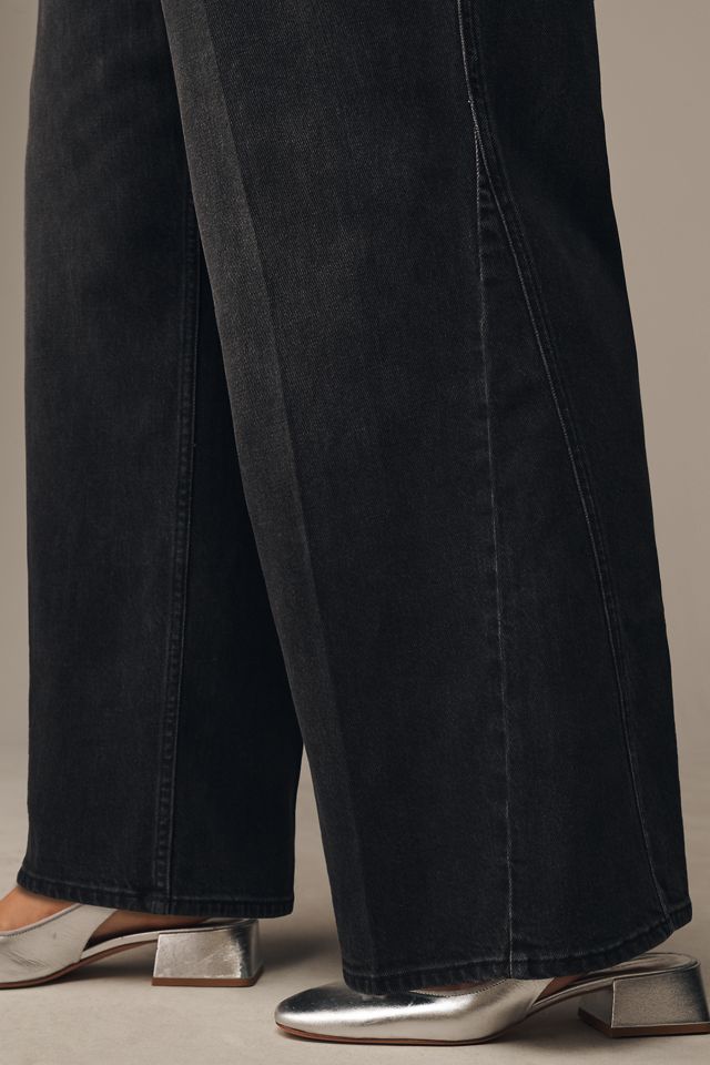 Good American Good Skate High-Rise Crop Wide-Leg Jeans #2