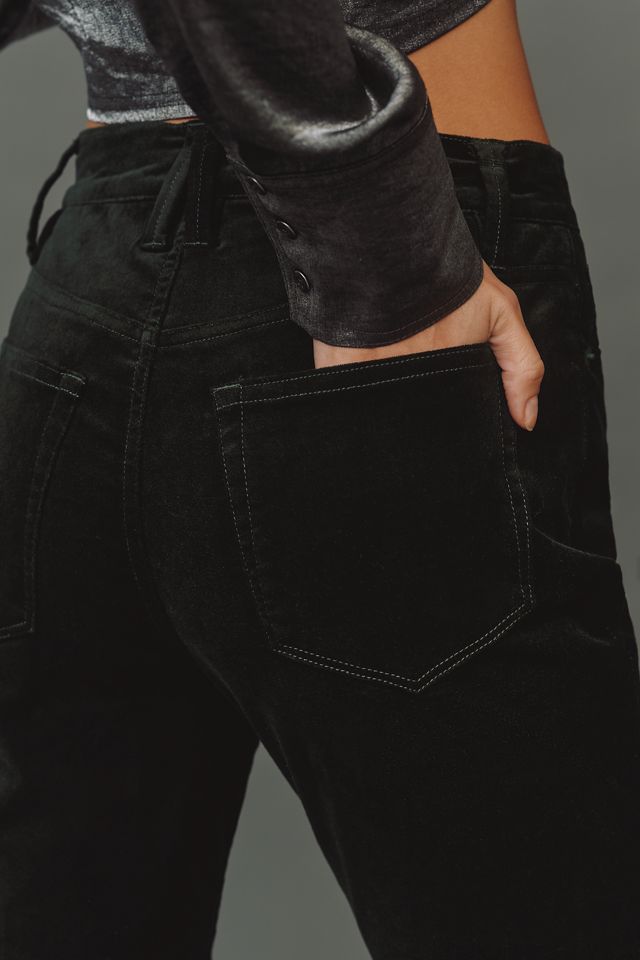 Good American Velvet Good High-Rise Kick-Flare Pant #3