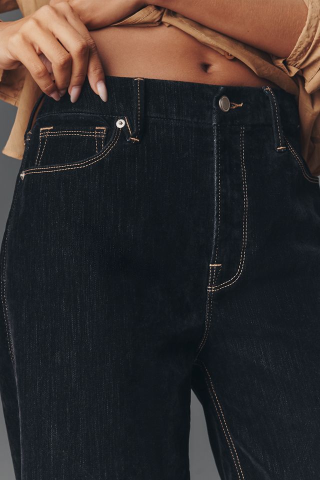 Good American Good Skate Velvet High-Rise Wide-Leg Jeans #3