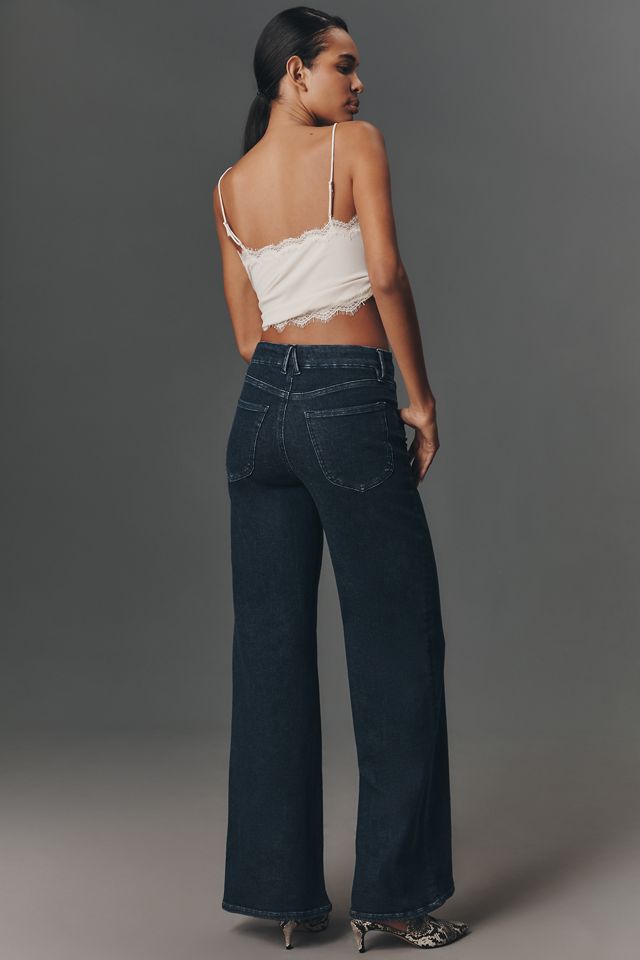 Good American Good Waist High-Rise Wide-Leg Jeans #2