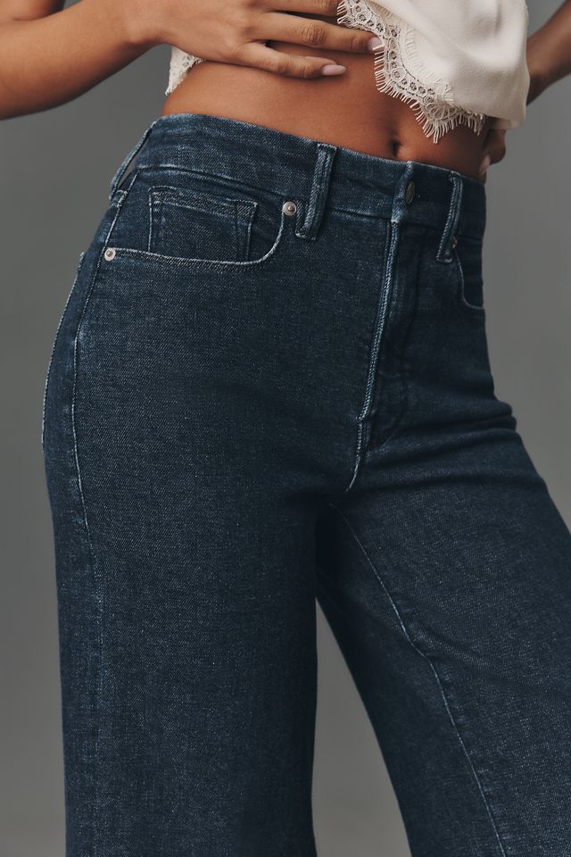Good American Good Waist High-Rise Wide-Leg Jeans #3