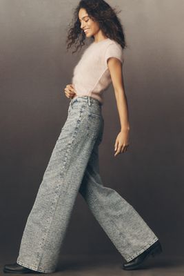 Good American Good Skate High-Rise Crystal Jeans