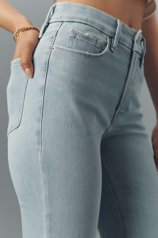 Good American Good Legs Soft Tech High-Rise Flare Jeans #3