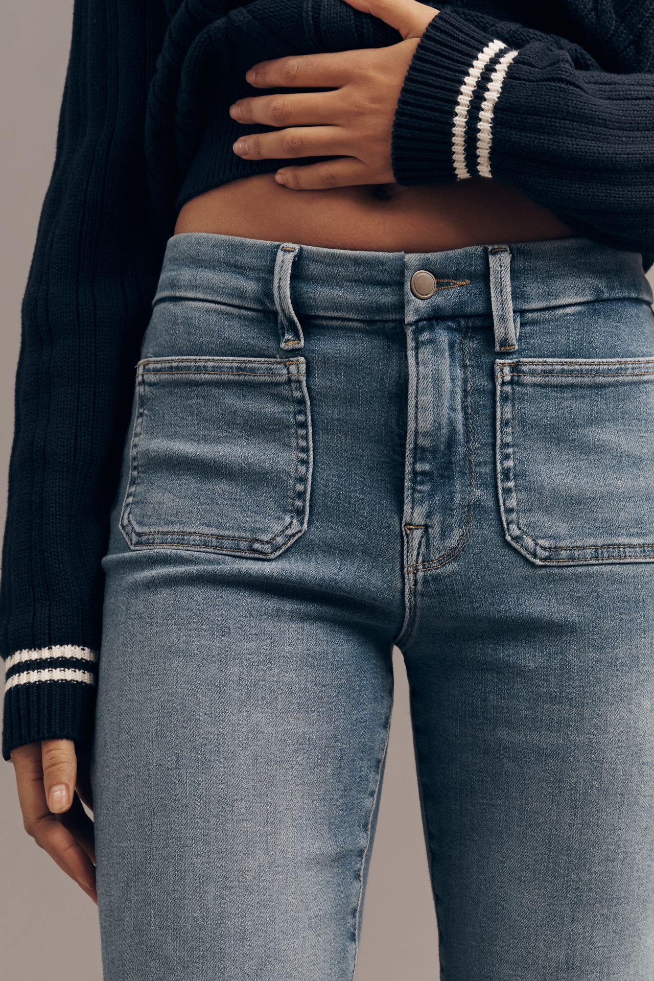 Good American Legs High-Rise Flare Jeans