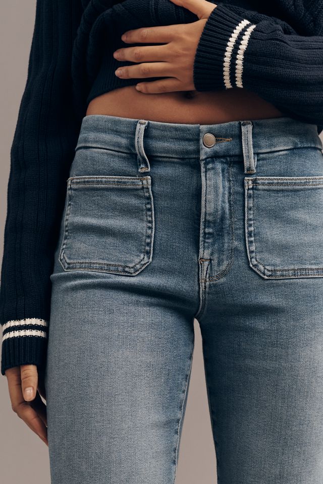 Good American Good Legs High-Rise Flare Jeans #3