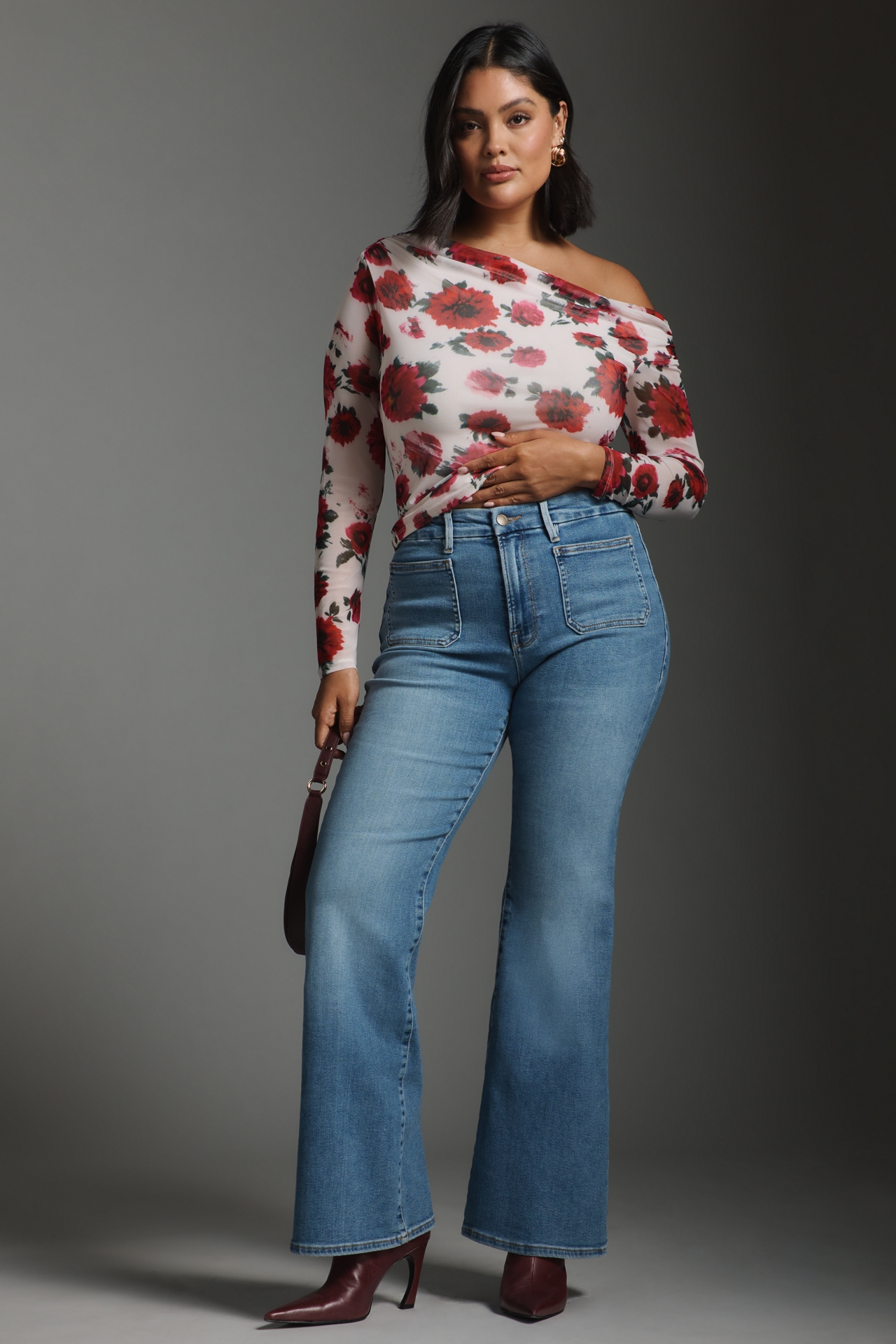 Good American Legs High-Rise Flare Jeans